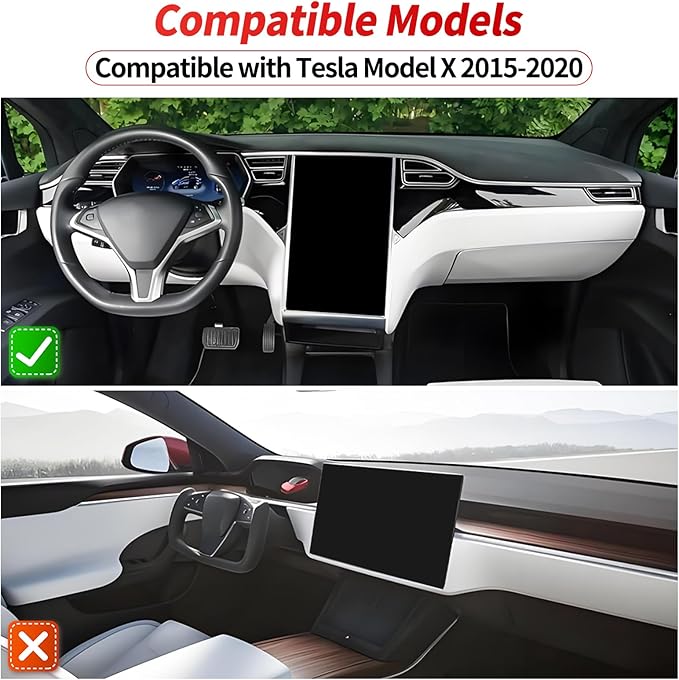 Air Filter Compatible with Tesla Model X 2015 2016 2017 2018 2019 2020 Cabin Air Filter HEPA Air Intake Filter Replacement with Activated Carbon