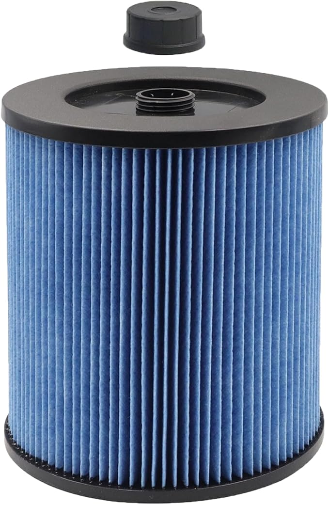MZY LLC 17907 Cartridge Filter for Craftsman Shop Vac 5 to 20 Gallon, 3-Layer Pleated Fine Dust Filter Fits for Craftsman 17907 9-17907 Wet Dry Vacuum