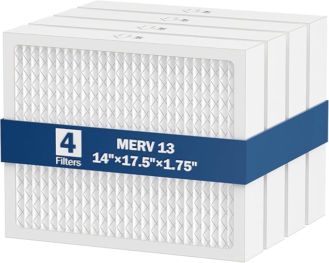 MERV 13 Dehumidifier Filter 14 x 17.5 x 1.75 for santa fe dehumidifier Advance90, Advance100, Advance120, Ultra98H, Ultra120H, for Honeywell DR90 & DR120 Models, 4 Packs