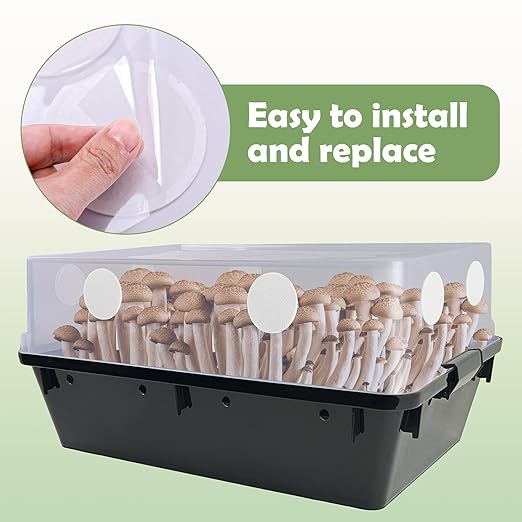 24 Pcs 2.5" Monotub Adhesive Filter Disks-2MM Thick Monotub Filter Discs-Monotub Filters for Mushroom Growing Supplies Filter Pad Replacements