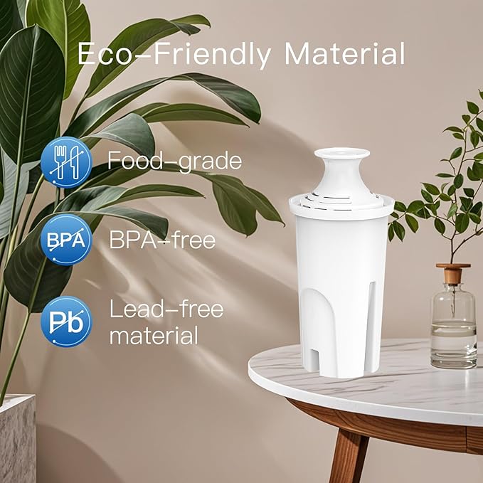 Replacement Filters for All Brita® Pitchers and Dispensers, Fits Brita® Classic OB03, Mavea® 107007, and More, NSF/ANSI 42 Certified, Last Up to 2 Months or 40 Gallons (Pack of 3)