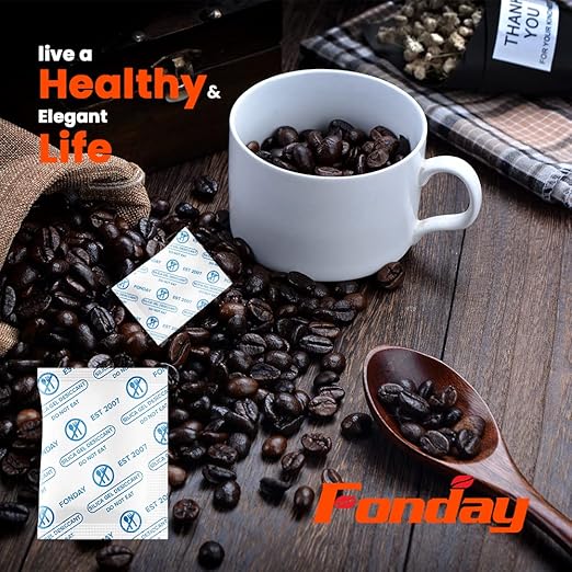 1 Gram 500 Packets Fonday Food Grade Silica Gel Desiccants Packs Moisture Absorbers Dehumidifier