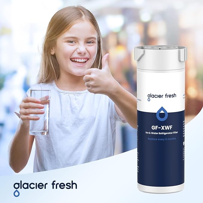 GLACIER FRESH XWF Replacement For GE XWF Refrigerator Water Filter Pack of 1 (Not for XWFE)