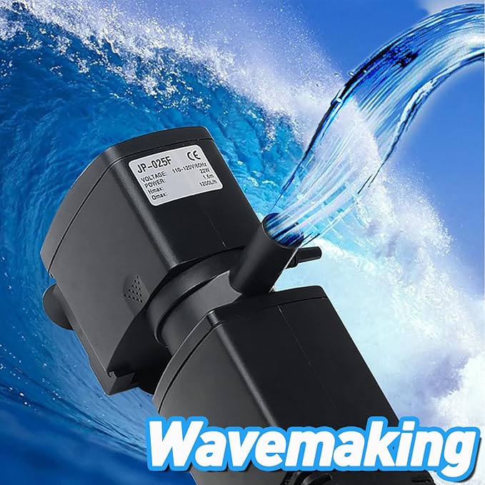 TARARIUM Fish Tank Filter Small Pond Filter for 100-200 Gal. Tank Crystal 420GPH Biochemical Filtration Powerful Submersible Water Pump Large Aquarium Accessories Air Supply