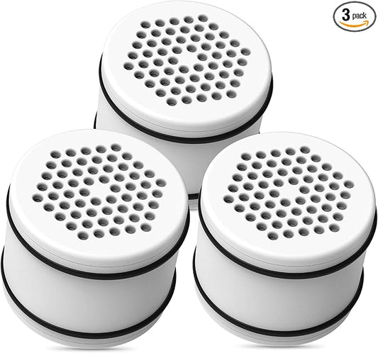 AQUA CREST WHR-140 Shower Filter Replacement Cartridge for Culligan® WHR-140, WSH-C125, ISH-100, HSH-C135, Shower Head Water Filter, with Advanced KDF Filtration Material, Pack of 3