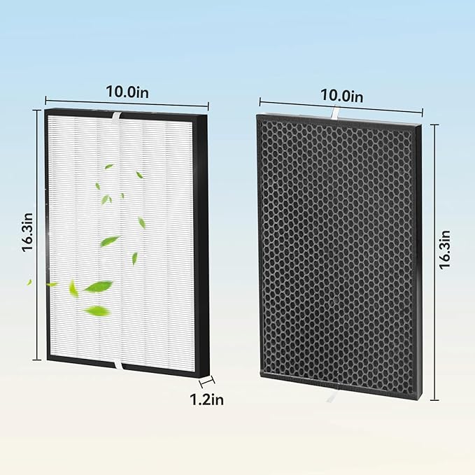 7 Pack 3000 Replacement Filters Compatible with 3000,3000M,3000 Pro Air Purifier, 1 Filter, 2 Activated Carbn & 4 Extra Carbn Pre-filters，7 Pack (1+2+4)