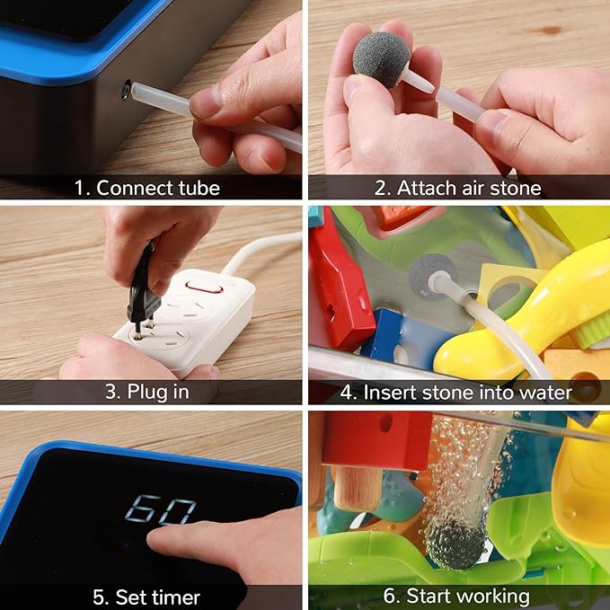 Airthereal AH1000 Portable Ozone Machine for Water and Air - 1000 mg/h, Multipurpose Liquid Ozonator with Negative Ion and Timer