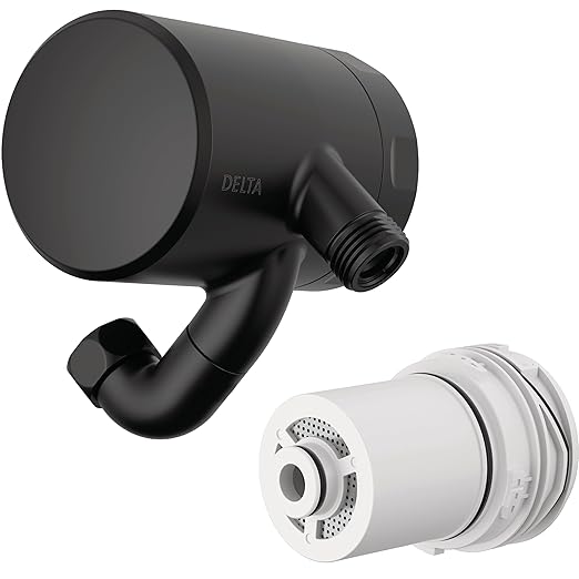 Delta Faucet Clarifi Premium Shower Filter Attachment Matte Blackwith Additional Filter Cartridge