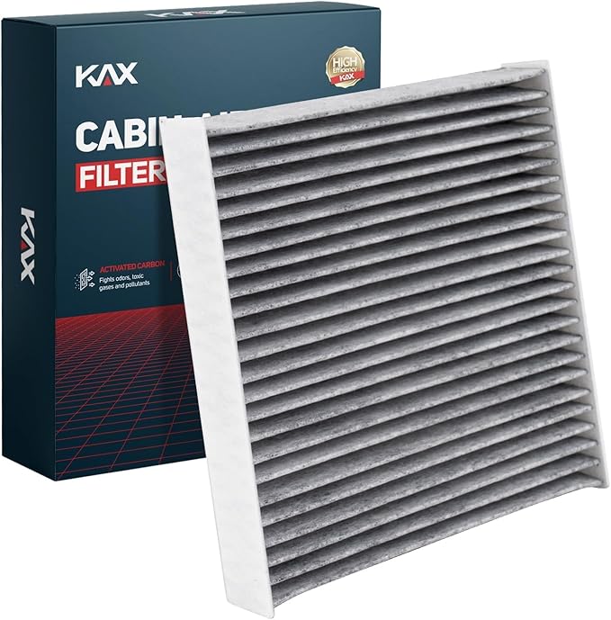 KAX Cabin Air Filter, CF11924 Replacement for Fiat 500 2012 2013 2014 2015 2016 2017 2018 2019, w/Activated Carbon Passenger Compartment Air Filter