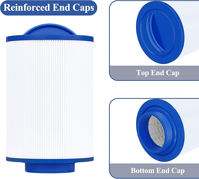Cryspool® 05011 Hot Tub Filter Compatible with PLAS35 LA Spas, PLAS20, 5CH-203, FC-0303, FL-0303, 20 Sq. Ft Spa Filter Cartridge, 2 Pack