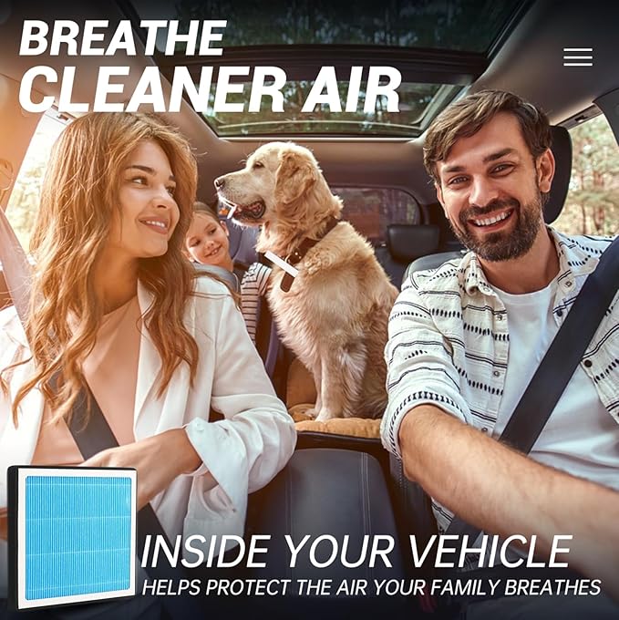 Cabin Air Filter,H12820 Fit for 2022-2025 Hyundai Tucson,2021-2025 Santa Fe,2021-2025 Elantra,2022-2025 Ioniq 5,2023-2025 Ioniq 6,2020-2025 Sonata,2023-2025 KIA Sportage,2021-2025 Sorento