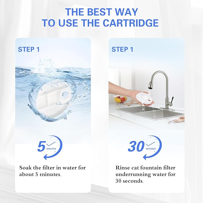 16 Pack Dog Fountain Replacement Filters Compatible with Petlibro Capsule Dog Fountain PLWF008, 8 Month Set of Filters for Dog Water Fountain Dispensers, Dog Water Fountain Accessories