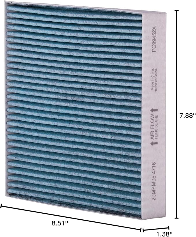 PureFlow Cabin Air Filter PC99452X | Fits 2019-2025 Nissan Altima, 2021-2025 Rogue, 2020-2025 Sentra, 2022-2025 Pathfinder, 2019-2025 INFINITI QX50 QX80, 2022-2025 QX60, QX55