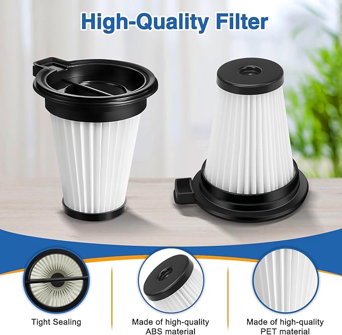 6 Pack HEPA Filter Compatible with Wyze Cordless Vacuum Cleaner, Replacement Filters for Wyze Handheld Vacuums & WCVRHF, Washable & Reusable for Wyze Vacuum ﻿