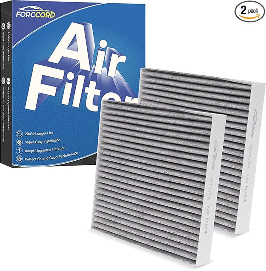 2-Pack Cabin Air Filter Fits for Ford Ranger 2019-2025 2026 2.3L Activated Carbon Cabin Filter Replacement CF12776 KB3Z19N619A PC99461P Accessories