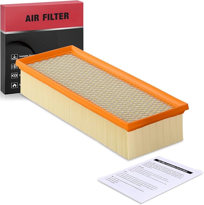 BDFHYK CA9711 Engine Air Filter Compatible with Audi A3, Q3, TT (Quattro) & Volkswagen Jetta, Passat, Beetle, CC, Golf, GTI & More, 1.8L 1.9L 2.0L, Replace# PA4622