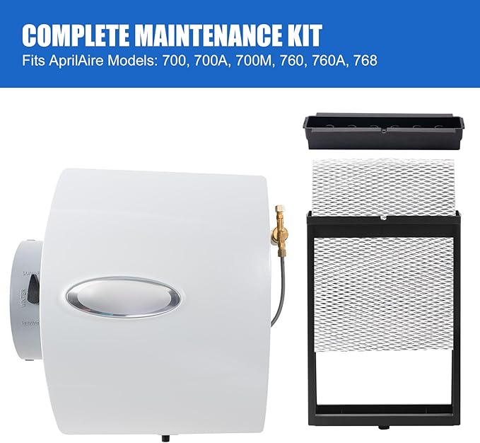 H735EZ1A Humidifier Filter/Water Panel Assembly Replacement Kit Compatible with AprilAire Whole-House Humidifier Models: 700, 700A, and 700M