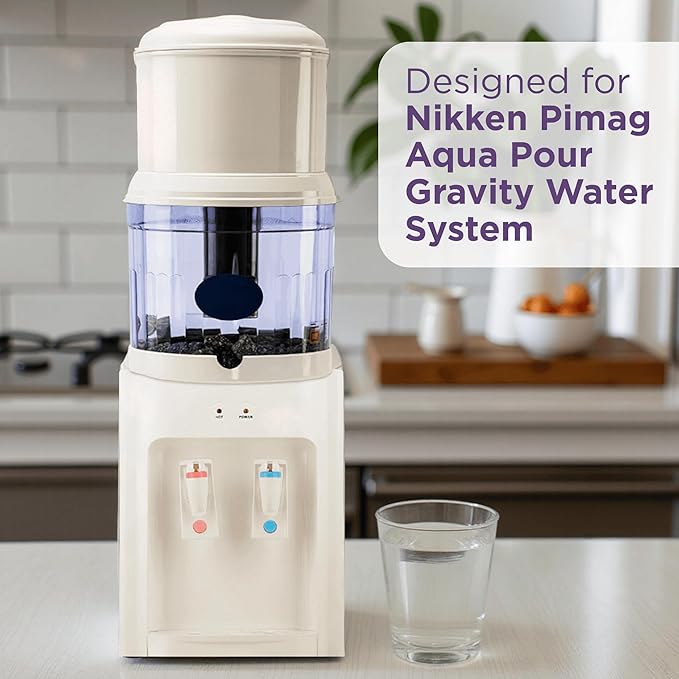 Micro Sponge Filter Replacement 1362 for Nikken Aqua Pour 1360, Durable Porous Prefilter Sponge for Gravity Water Filter System, Traps Sediment & Extends Cartridge Life of Hard Water Filters, 2 Pack