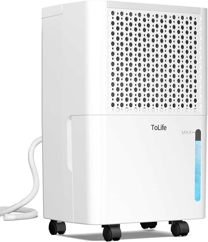 Dehumidifier,3000 Sq.Ft 32Pint Dehumidifier for Home-with Drain Hose,Ideal for Bedroom Bathroom RV and Basements,Intelligent Humidity Control,Dry Clothes Mode, 24H Timer,Auto Defrost (White)