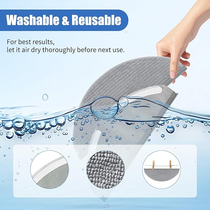 20Pcs X8 Replacement Parts for Eufy RoboVac X8/X8 Hybrid – 2 Roller Brushes, 8 Side Brushes, 6 HEPA Filters, 2 Mop pads, 1 Cleaning Brush & 1 Screwdriver – Not for X8 Pro