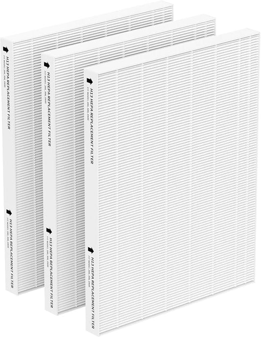 Air Filter Replacement for Fellowes AeraMax 290/300/DX95 Purifiers and HF-300/AP-300PH, 3-Pack Efficiency Filter Only Replacement Filters (No Carbon) - Fits Part# 9287201
