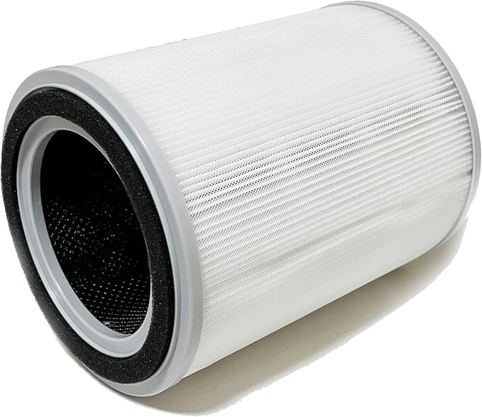 Nispira 3-in-1 True HEPA with Activated Charcoal Replacement Filters, Compatible with TOPPIN TPAP001 Air Purifier Comfy Air C2, 1-Pack