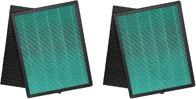 Nispira Replacement Filter For Rabbit BioGS 2.0 Ultra Quiet Air Purifier Model SPA-550A SPA-625A True HEPA Activated Carbon Pre Filter Kit Set, 2 Packs