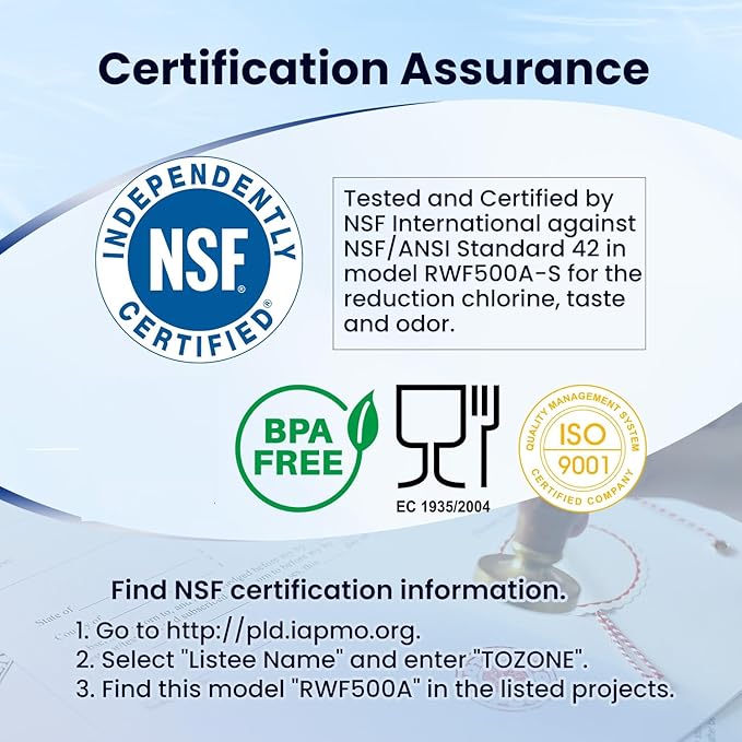 GOLDEN ICEPURE 4396508 Refrigerator Water Filter, Replacement for EveryDrop Filter 5, 4396510, EDR5RXD1, Whirlpool 4396508, 4396510, 4392857, Kenmore 46-9010, NLC240V 2PACK