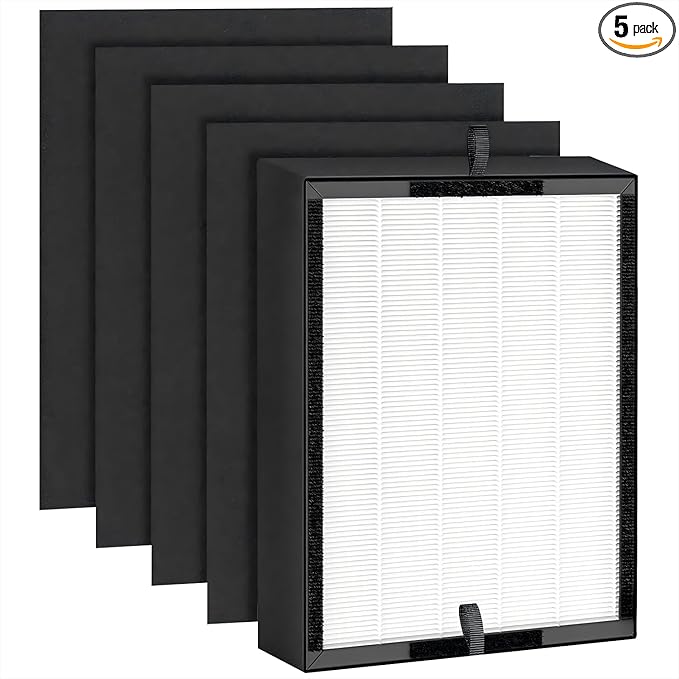45i Replacement Filter, Compatible with Alen BreatheSmart Flex BH400 and 45i Air Filter, B4-Fresh Part # B4-Pure / FL40 (1 filter + 4 Carbon Pre-filter)