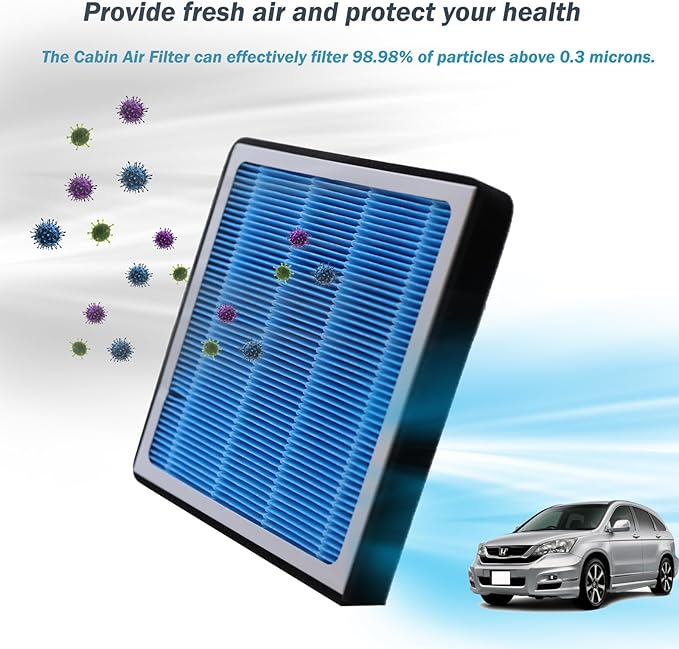 CF10134 Cabin Air Filter Compatible with 2008 2009 2010 2011 2012 2013 2014 2015 2016 2017 2018 2019 2020 2021 2022 Honda Civic Accord CRV Odyssey Passport Pilot Air Filters