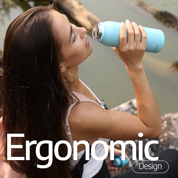 UV self-Cleaning and Water-Purifying Bottle -18.6 Ounce Insulated Rechargeable Stainless-Steel Tumbler w/Safety Lock Prevents Accidental Exposure for Outdoor and Emergency use