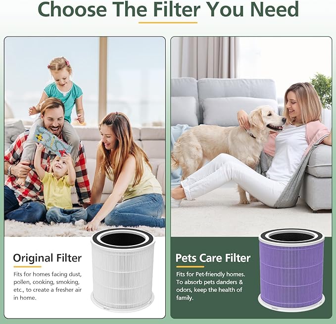 AP301 AP302 HEPA filter Replacement, ONLY for Dayette AP301 AP302 Air Purifier, HEPA and More Carbon Particles, Original filter