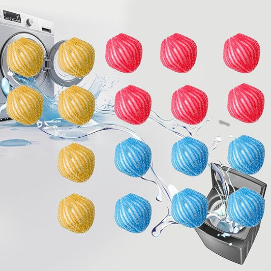 18Pcs Pet Hair Remover for Laundry,Reusable Laundry Pet Hair Catcher,Pet Dog Cat Hair Catcher Lint Remover,Suitable for All Washing Machines