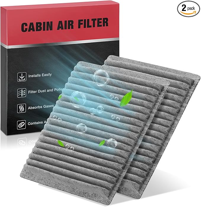 BDFHYK Cabin Air Filters with Activated Carbon Compatible with Ford Edge 2007-2015, Compatible with Mazda CX-9 2007-2015, Replace# CF10547, C25876-2 PCS