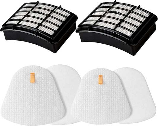 2Pack Hepa & Felt Filters Replacement for Shark Navigator Lift-Away ZU503AMZ NV350 NV351 NV352 NV355 NV356E NV357 NV360 NV370 NV391 UV440 UV490 UV500 UV540 UV541 UV550 Vacuums.Part XFF350 & XHF350.