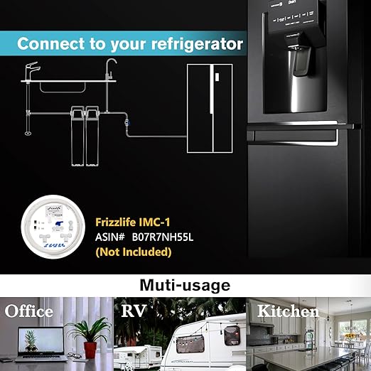 Frizzlife DW15F Under Sink Water Filter System with Brushed Nickel Faucet, NSF/ANSI 53&42 Certified Elements, Reduces 99.99% Lead, Chlorine, Fluoride, Bad Taste & Odor, 0.5 Micron, USA Tech Support