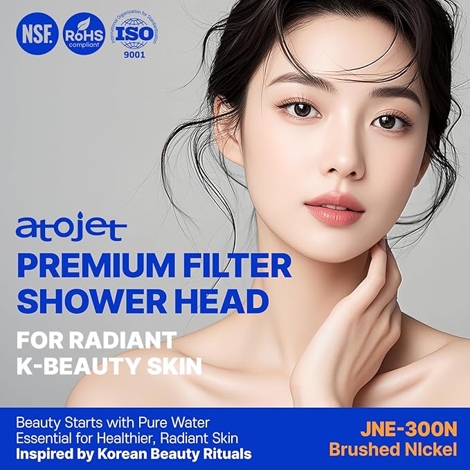 Premium Filter Shower Rooted in Korea’s Luxury Beauty Culture – Pure Carbon Filters for Softer Skin & Smoother Hair | Composite Filter l 6 Month Advanced Filtration Set (JNE300C-SET-6MO)