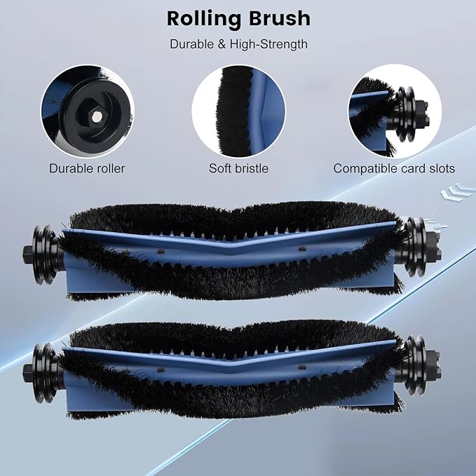 26 Pack Replacement Accessories Compatible with eufy Robot Vacuum C10，2 Mainbrush 4 Filter 6 Dust Bag 6 Sidebrush 1Cleaning Brush 1Screwdriver,6Scented Stick