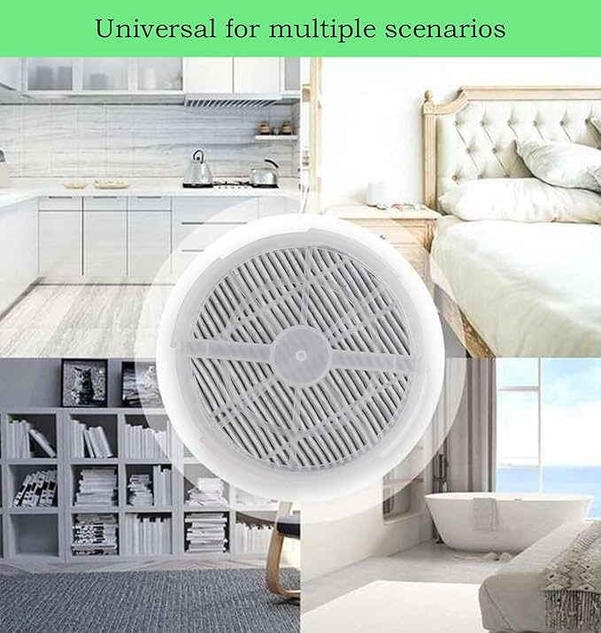 GL2103 Filter Replacement Compatible with RIGOGLIOSO, JINPUS, LTLKY, Frida Baby, Meleden,SY900S and More Air Purifiers, 4 Inch 3-in-1 Activated Carbon and True Filters (6-Pack)