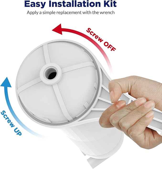 Membrane Solutions 3012 RO Membrane Housing Kit, Universal for Semi Commercial 200/300/400 GPD Reverse Osmosis Water Filter Systems, RO Filter Housing Wrench Fittings Set