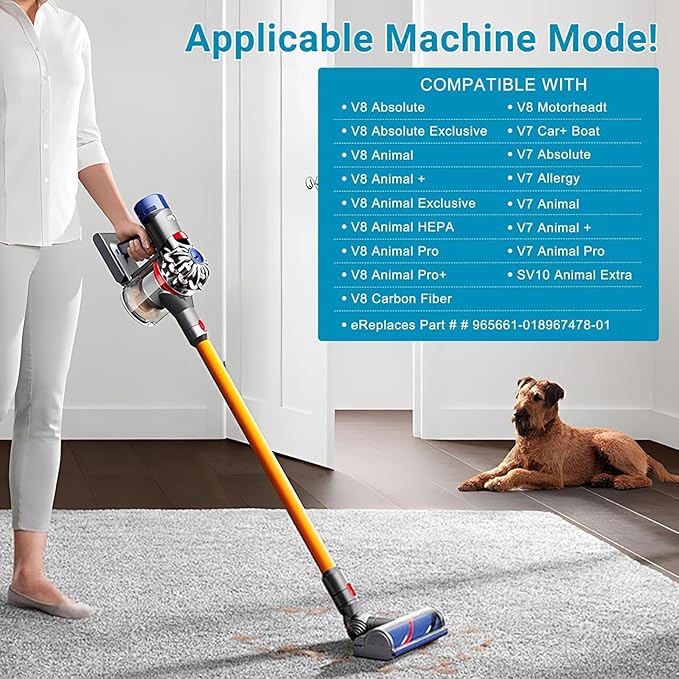 Vacuum Filter Replacement Compatible with Dyson V7, V8 Animal, V8 Absolute, SV10, SV11 Vacuum Cleaner, Hepa Post Filter Set Replacement Filter Part No. 965661-01 & 967478-01