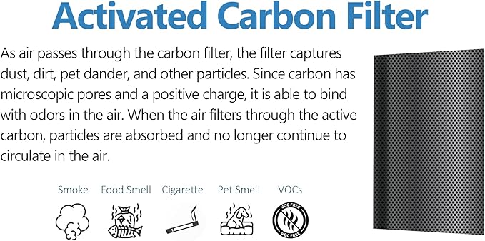 Cleair 230 Air Purifier Replacement Filter, 3 Stage H13 True HEPA Filter - Removes 99.97% Dust, Pet Dander, Smoke, Pollen