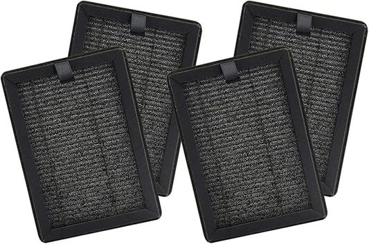 PUREBURG Replacement True HEPA Filters Compatible with PUURVSAS (HM669A) / ROVACS (RV60) Air Purifiers,H13 4-Stage Filtration Activated carbon 2-IN-1 Air Clean Dust VOCs, 4-Pack