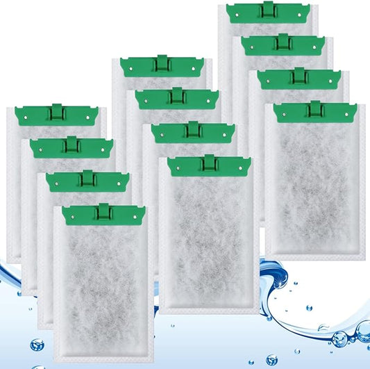 Aquarium Filter Cartridge Compatible with Tetra Whisper Bio-Bag Power Filters, Replacement Filter Cartridges for Tetra ReptoFilter Cartridges Aquariums (12 Packs, Medium)