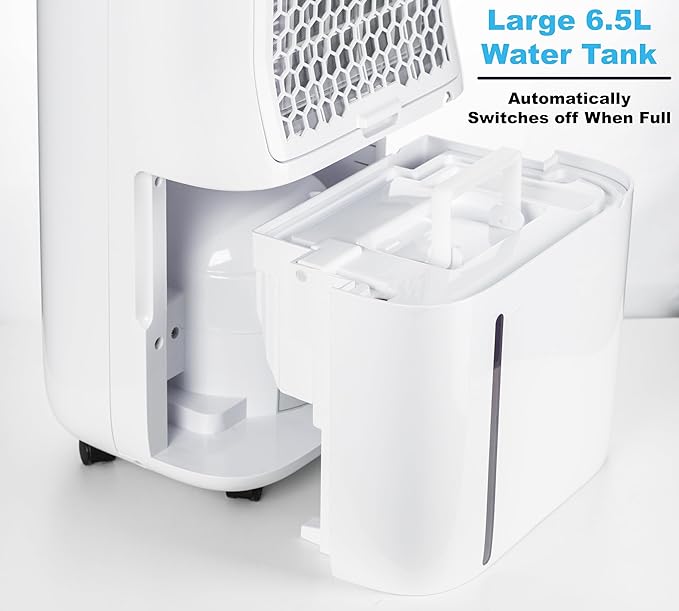 Nyxi 4,500 Sq Ft Home Dehumidifier, Most Efficient Energy Star, XL 1.7 Gallon Tank, Drain Hose, Digital Humidity Control & 24-Hour Timer, Removes Moisture 50 Pints from Rooms, Laundry, Office