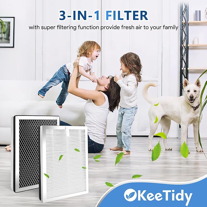 25 Replacement Filters Compatible with MA Series 25 Air Purifier B1/S1/W1, 3 in 1 H13 True HEPA Activated Carbon Filters