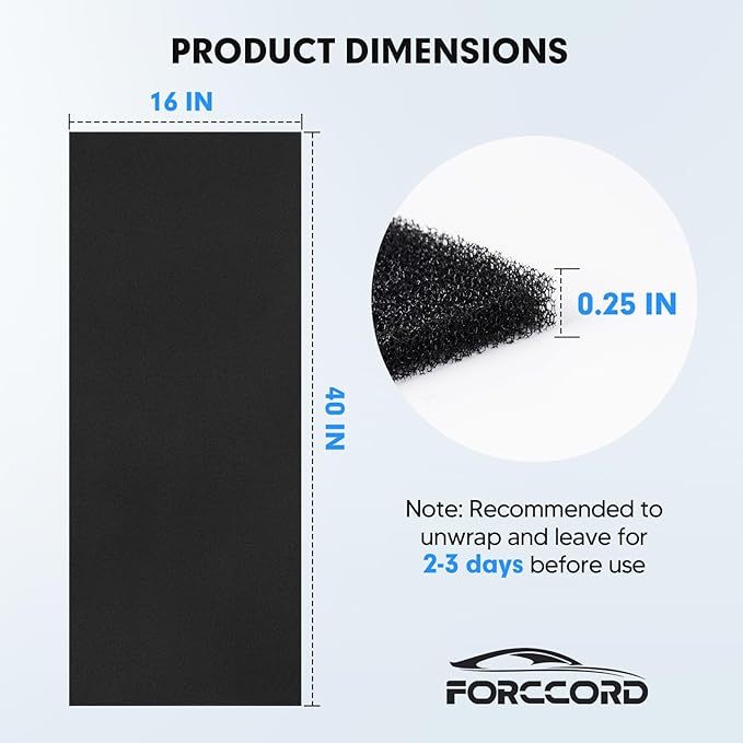 2-PACK RV A/C Filter 16 x 40 x 1/4 Inches Can Cut to Fit RV Air Conditioner Replacement for Motorhome Travel, Travel Trailers, Camper RV Air Conditioner Replacement Filters