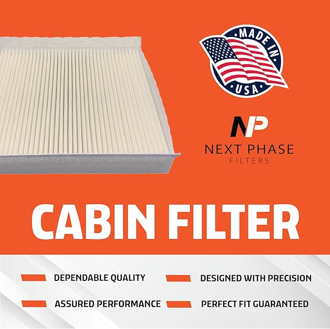 Cabin Air Filter Replacement - Pack of 1 - Made in USA - Compatible with Jaguar, Land Rover, Lexus, Pontiac, Scion, Subaru, Toyota - Polyester Material