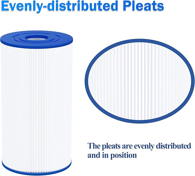 Cryspool® 06016 Filter Compatible with PWK30, C-6430, Watkins 31489, FC-3915, P/N0969601, 71825, 73178, 73250, 30 Sq. Ft Spa Filter Cartridge, 5 Pack