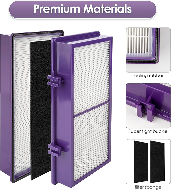 (15 Pack) AER1 Filter 5 HEPA Filters + 10 Carbon Booster Filters Compatible With Holmes AER1 Type Total Air Filter HAPF300AP True HEPA Filter, Performance Plus, Replacement HEPA Filter Accessories